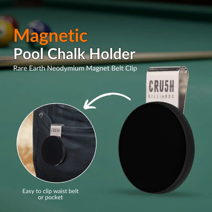 Ultra Grip Magnetic Chalk Holder Clip for Billiards