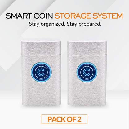41mm Coin Stacker with NFC Smart Storage Silver Eagles (White)
