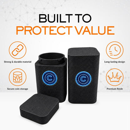 41mm Coin Stacker with NFC Smart Storage Silver Eagles (White)