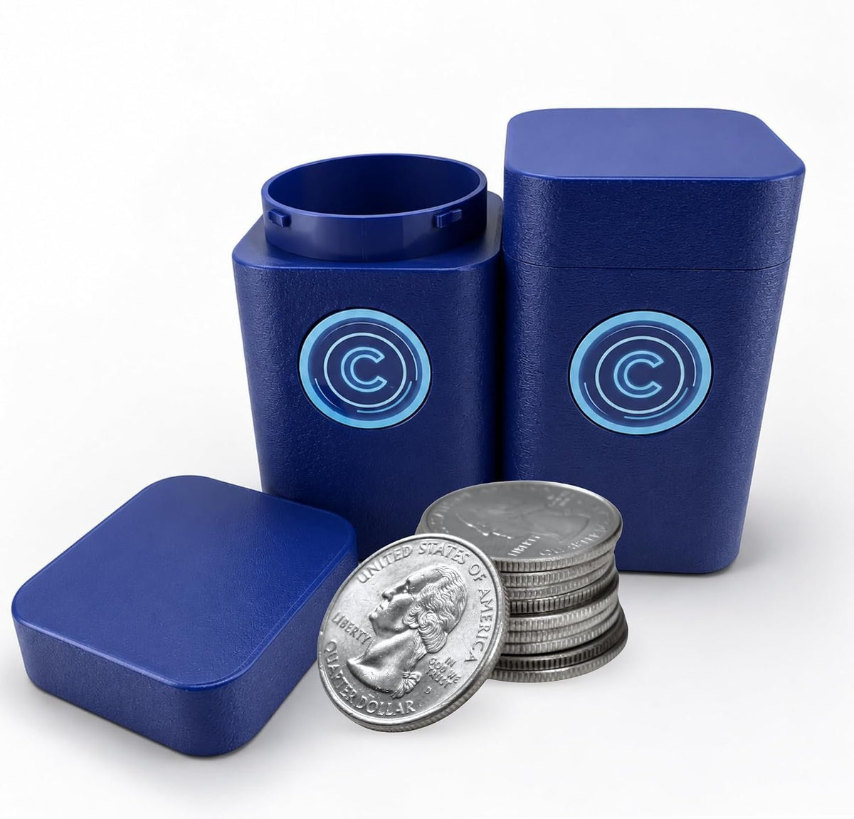 41mm Coin Stacker with NFC Smart Storage Silver Eagles (White)