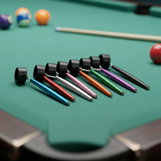 Aluminum Circle Chalk Holder Billiards Accessory for Taom V10, Pyro & Generic Chalk