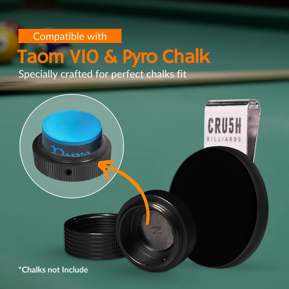 Magnetic Chalk Holder with Lid & Belt Clip