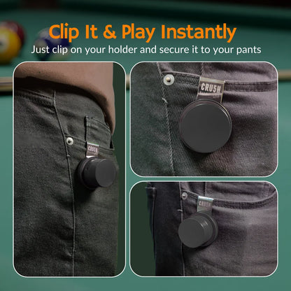 Magnetic Chalk Holder with Lid & Belt Clip