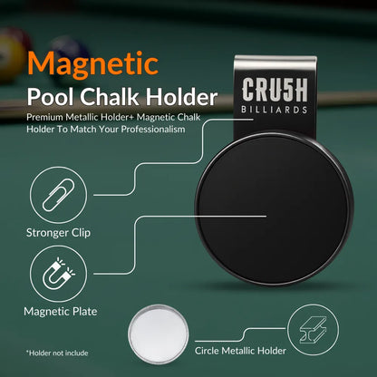 Ultra Grip Magnetic Chalk Holder Clip for Billiards