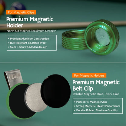 Magnetic Chalk Holder with Lid & Belt Clip