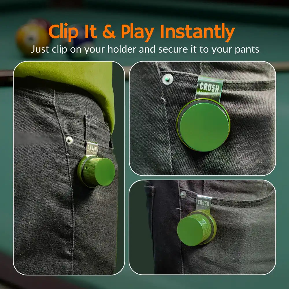 Magnetic Chalk Holder with Lid & Belt Clip