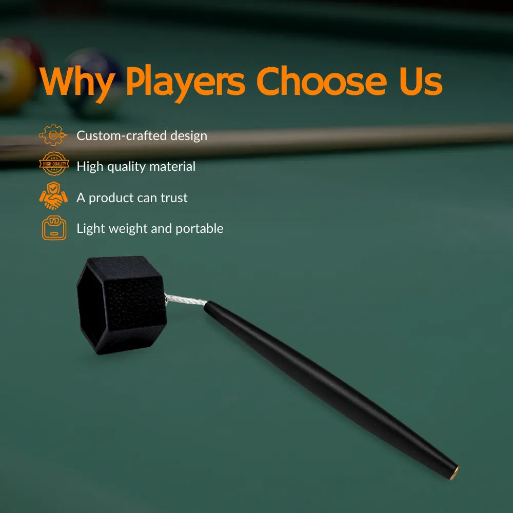 Pro Series Hexagon Chalk Holder Professional Billiard Accessory