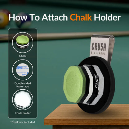 Ultra Grip Magnetic Chalk Holder Clip for Billiards