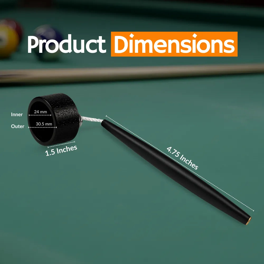 Pro Series Circle Pool Chalk Holder Durable Billiard Accessory