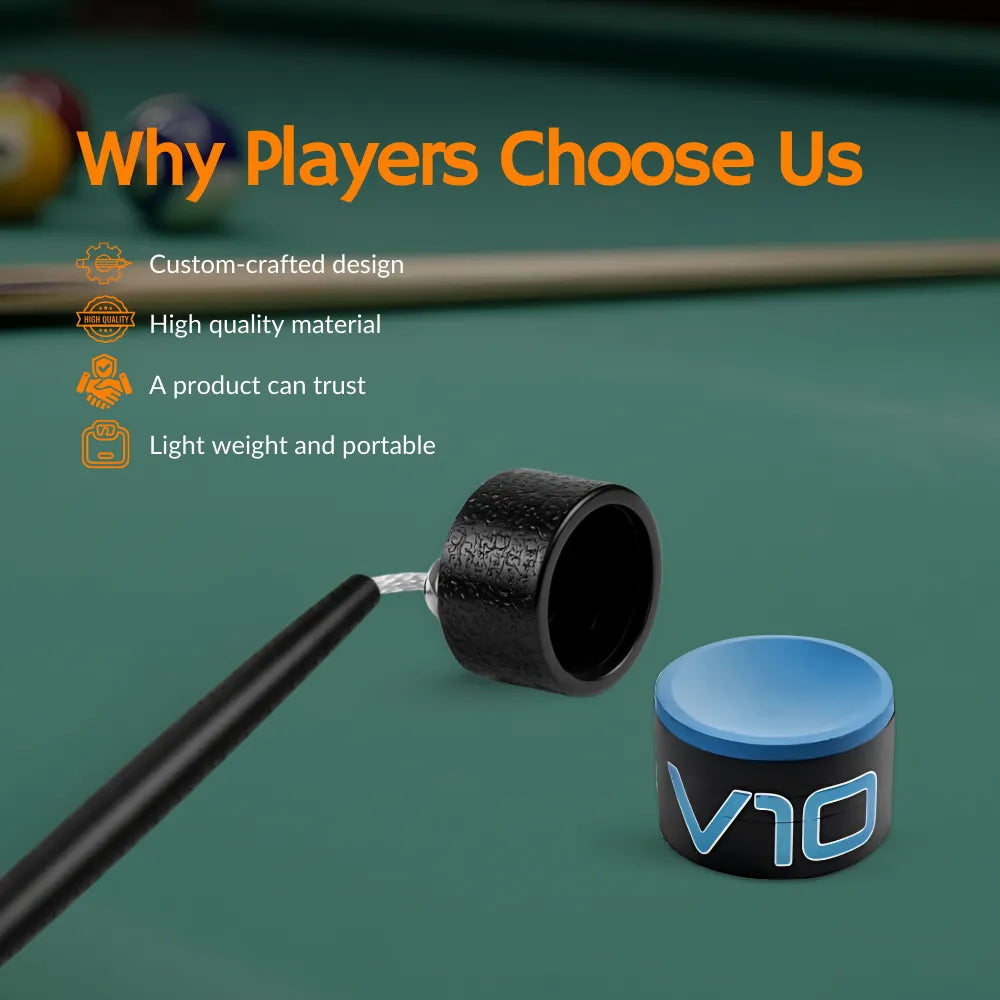 Pro Series Circle Pool Chalk Holder Durable Billiard Accessory