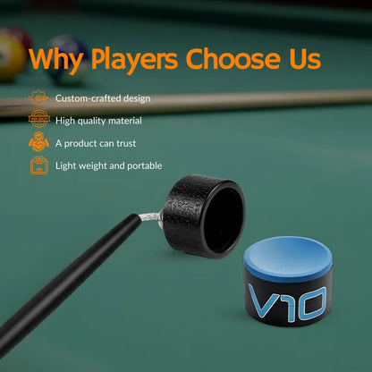 Pro Series Circle Pool Chalk Holder Durable Billiard Accessory