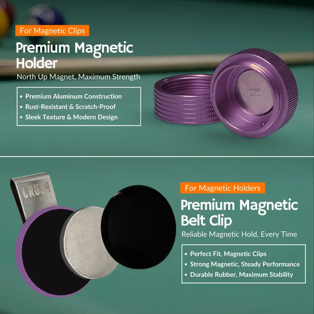 Magnetic Chalk Holder with Lid & Belt Clip