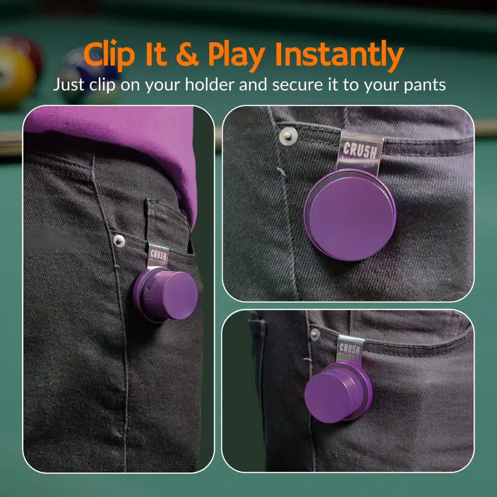Magnetic Chalk Holder with Lid & Belt Clip