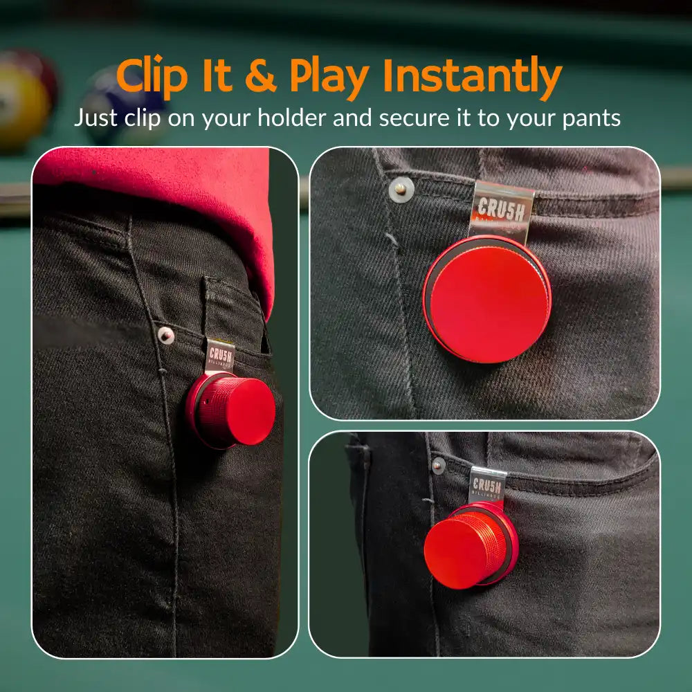 Magnetic Chalk Holder with Lid & Belt Clip