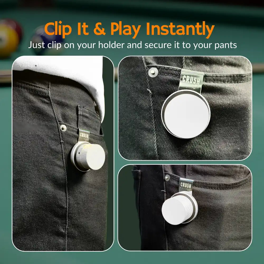 Magnetic Chalk Holder with Lid & Belt Clip