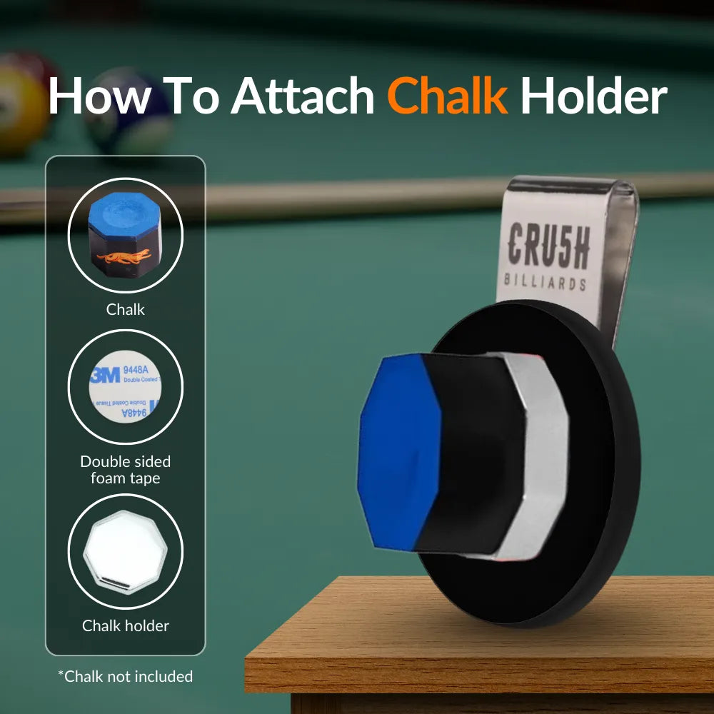 Ultra Grip Magnetic Chalk Holder Clip for Billiards