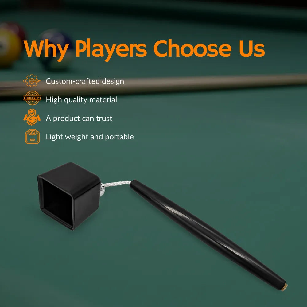 Pro Series Square Pool Chalk Holder Compact and Durable