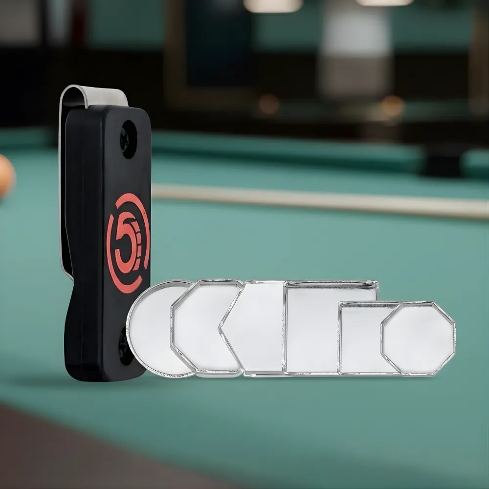 6 Holders Magnetic Chalk Holder Belt Clip Pool