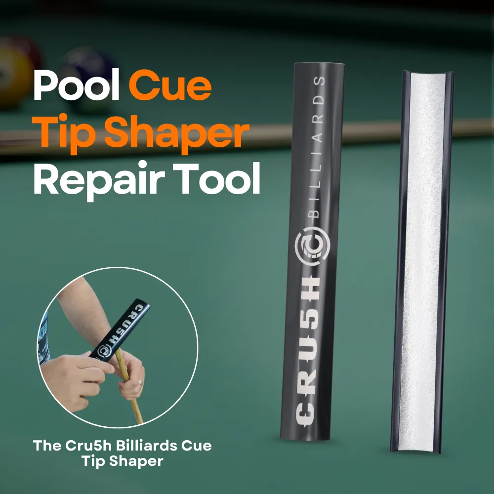 Black pool cue scuffer