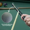 Black pool cue tip shaper