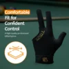 Black Billiards Gloves