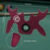 Raspberry Aluminum Moosehead Bridge Cue Rest