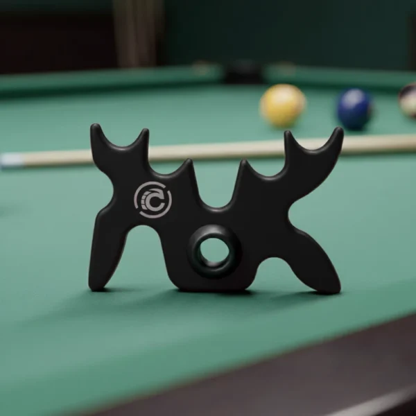 Black Aluminum Moosehead Bridge Cue Rest