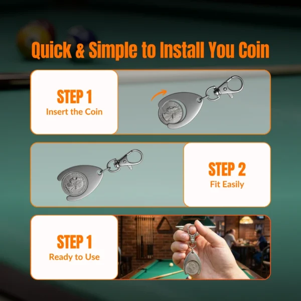 Coin Holder Keychains
