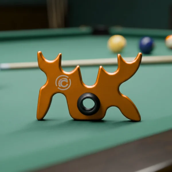 Orange Aluminum Moosehead Bridge Cue Rest