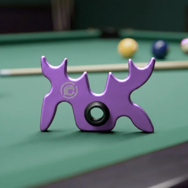 Purple Aluminum Moosehead Bridge Cue Rest