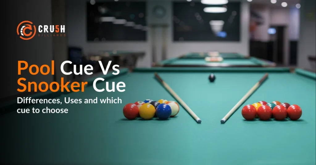 pool cues vs snooker cues