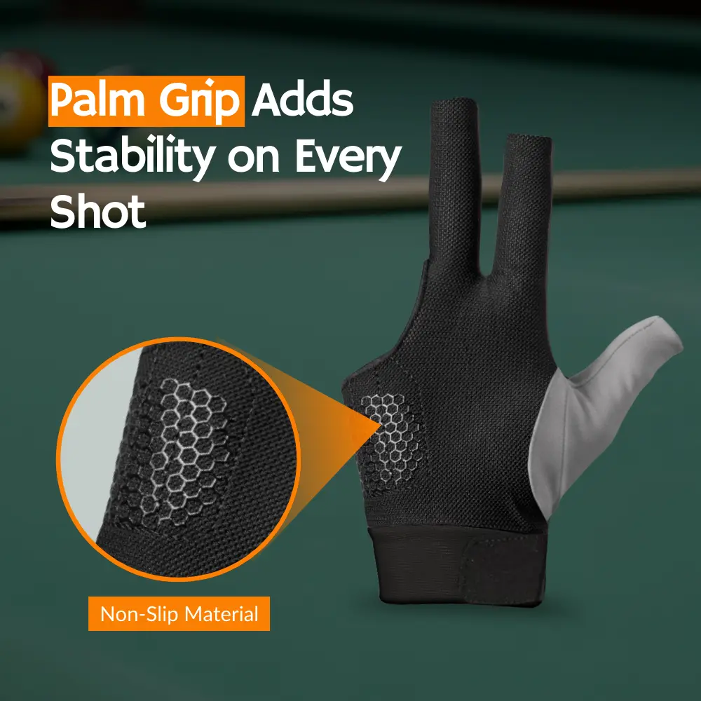 grey Cue sports glove