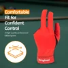 red Anti slip billiard glove