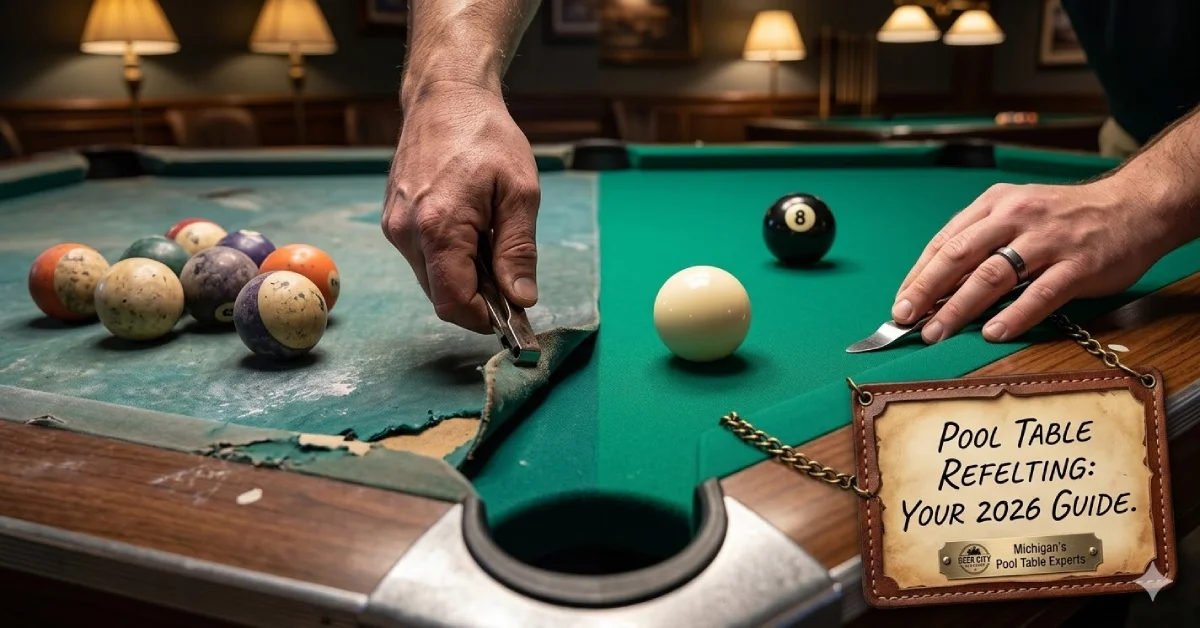 cost to refelt a pool table